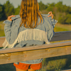 Campera Oversize con Flecos