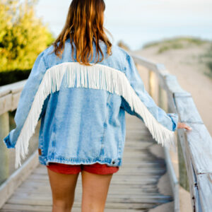Campera Oversize con Flecos